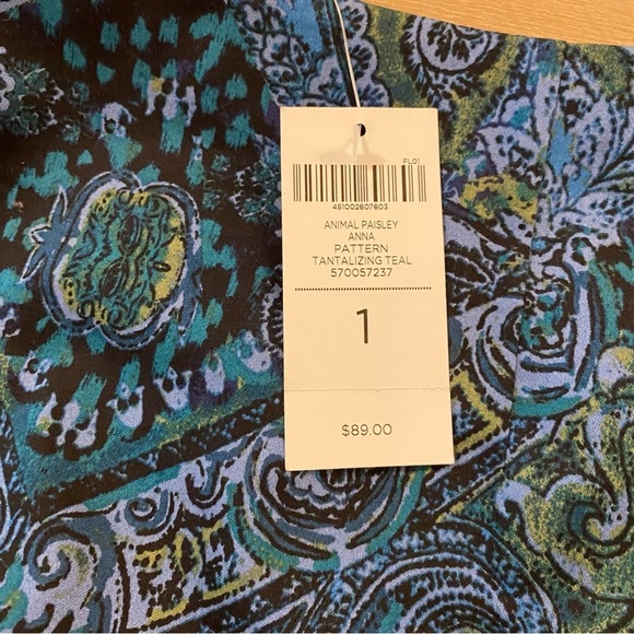 Chicos Animal Paisely Anna Skirt Size 1 NWT - Picture 8 of 8